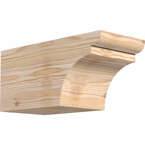 Ekena Millwork Yorktown Smooth Rafter Tail, Douglas Fir, 5 1/2"W x 6"H x 12"L RFT06X06X12YOR00SDF - main